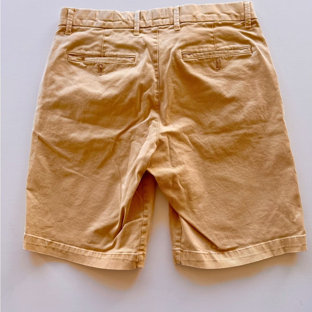 Womens casual Chino yellow 10 inch shorts - Picture 2 of 3